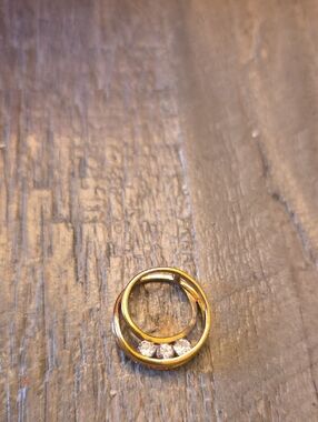 Sterling Silver Double Circle Pedant - Women Jewelry